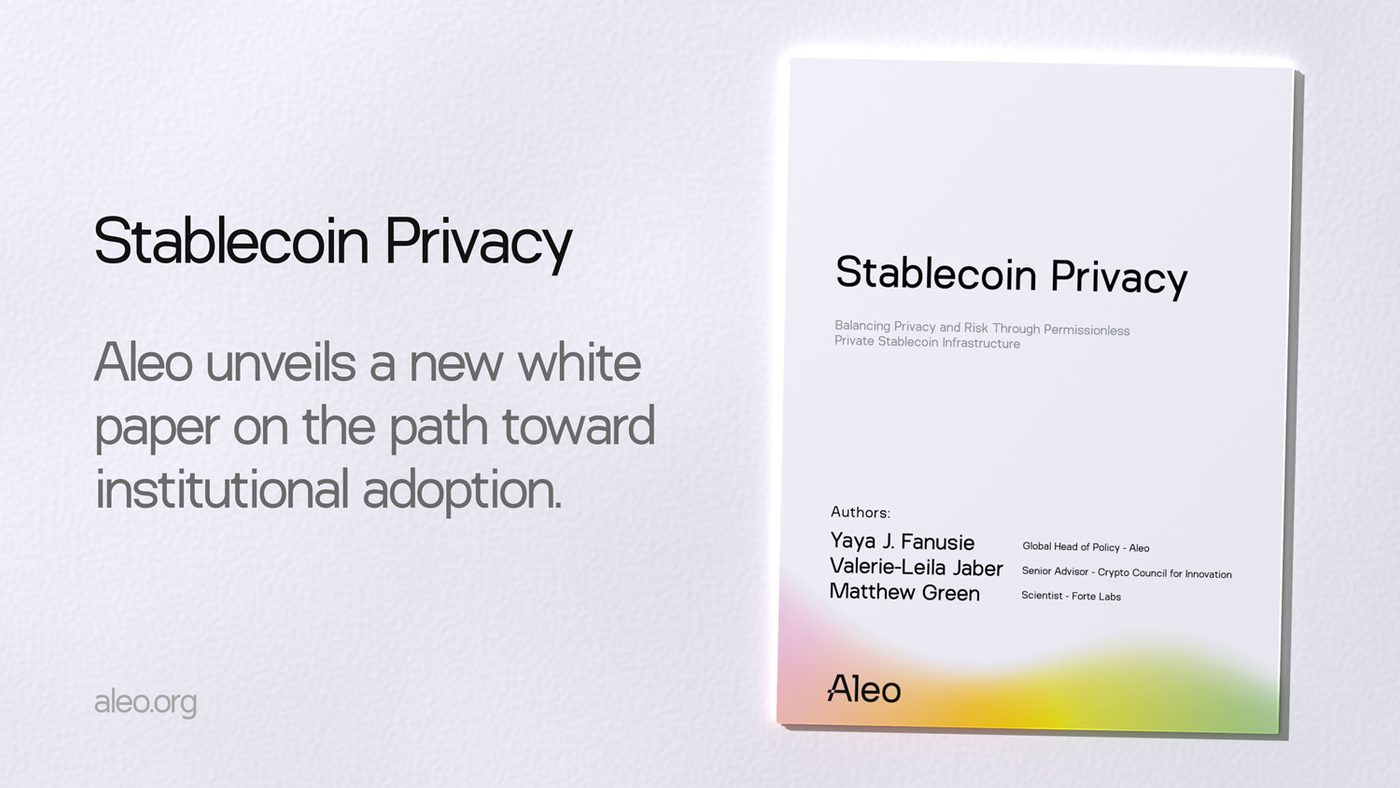 Stablecoin privacy: A new paper making the case for private stablecoins