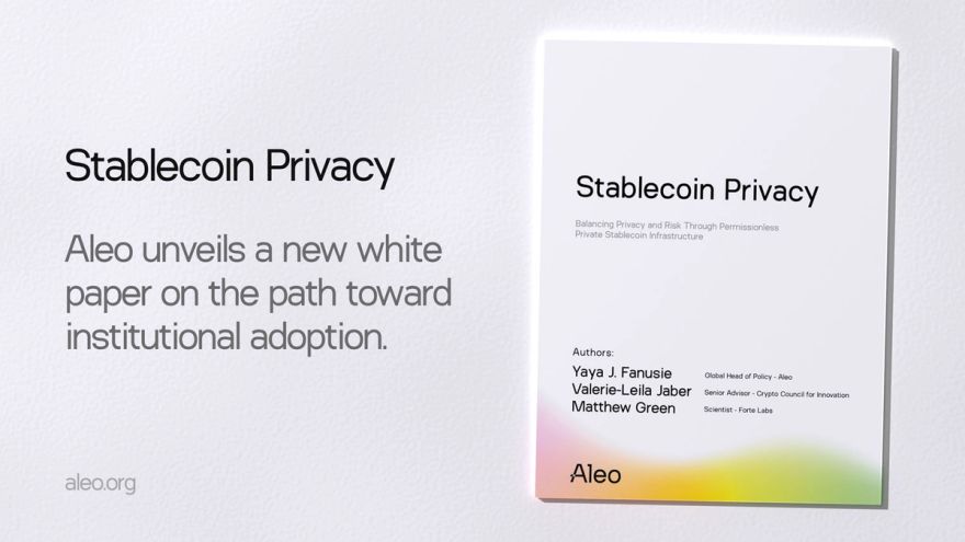 Stablecoin privacy: A new paper making the case for private stablecoins